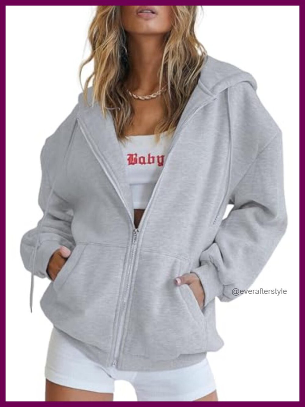 Women's Zip Up Hoodie Sweatshirt Fleece Lined Casual Fall Jacket